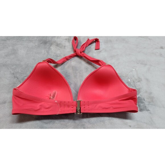 Victoria's Secret XL Pink Island Essential Harlow Halter Push Up Bikini Top NWT - Picture 2 of 6